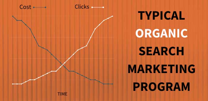 typical growth of organic search marketing